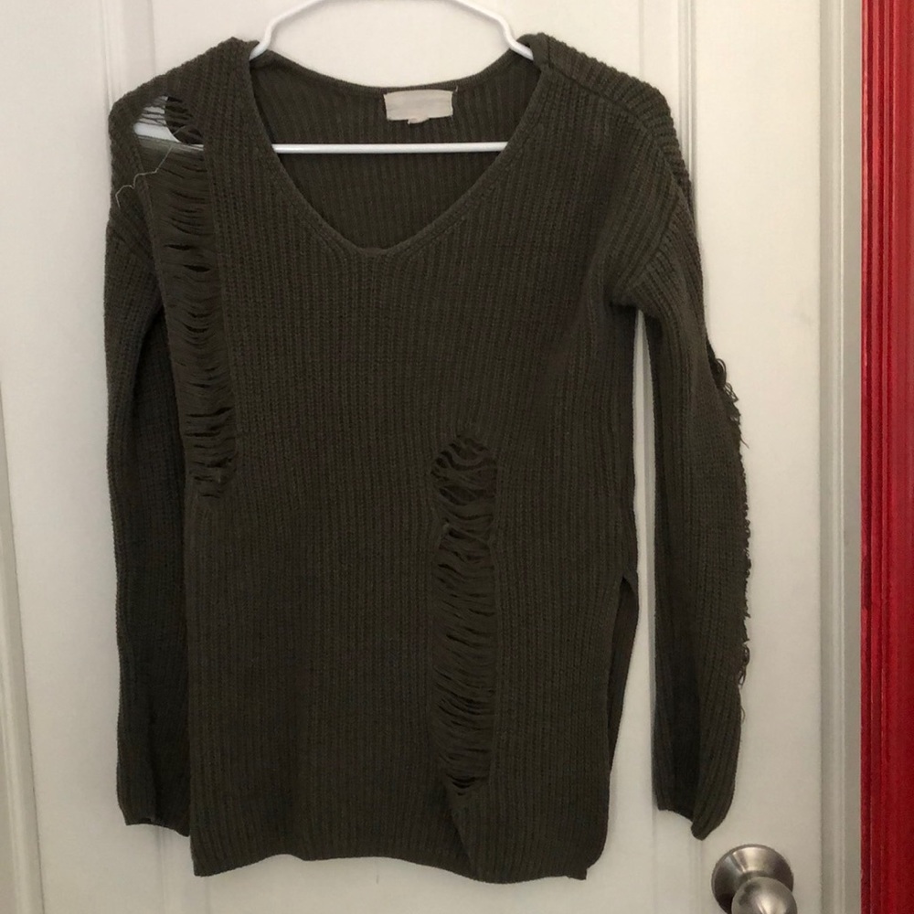 Green sweater